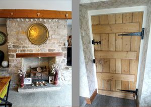 Fireplace and Door- click for photo gallery